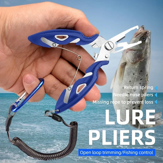 Multifunctional Fishing Pliers Set (Plier+Anti-drop cord+bag）