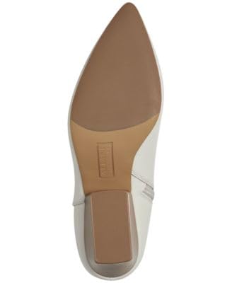 Alfani Womens Armena Faux Leather Pointed Toe Booties Ivory 6.5 Medium (B,M)