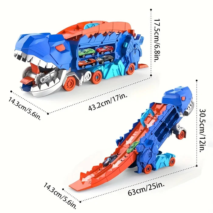 Transport Dinosaur Truck with Foldable Sliding