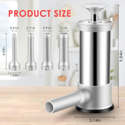 Sausage Stuffer with 4 Different Sizes Stuffing Tubes