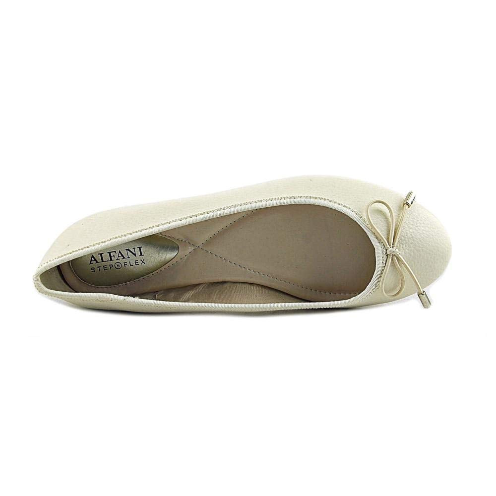 Alfani Womens Aleaa Leather Round Toe Ballet Flats, Cotton, Size 11.0