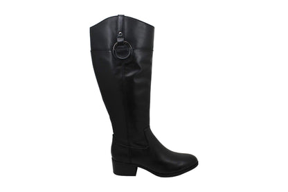 Alfani Womens Bexleyy Leather Knee-HGH Riding Boots Black 7 Medium (B,M)