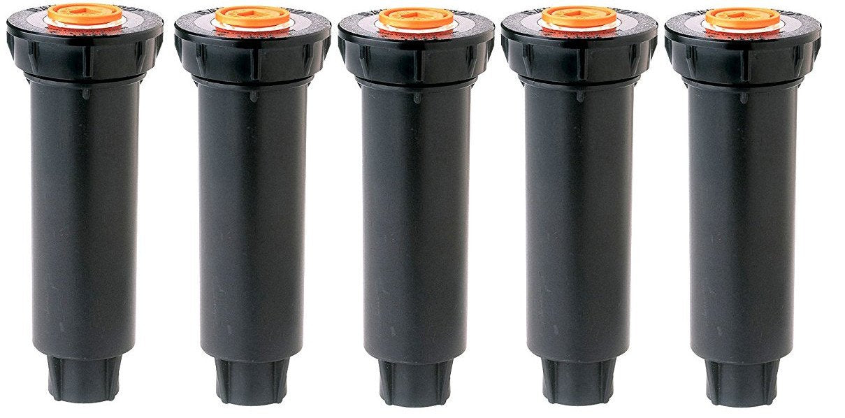 (5 Pack) Rainbird 1804 Series Pop-Up Spray Head with Seal-A-Matic and Pressure Regulator Without Nozzle, 4"