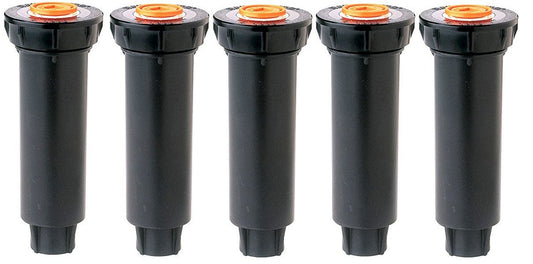 (5 Pack) Rainbird 1804 Series Pop-Up Spray Head with Seal-A-Matic and Pressure Regulator Without Nozzle, 4"