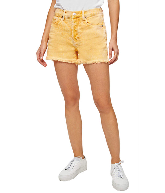 7 For All Mankind Monroe Cutoffs Shorts in Mineral Marigold