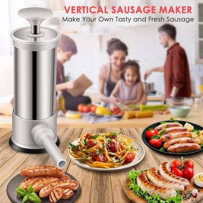 Sausage Stuffer with 4 Different Sizes Stuffing Tubes