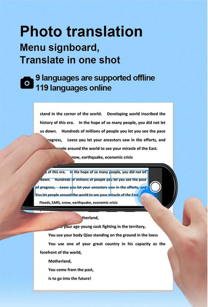 Language Translation Scanning Reading Pen